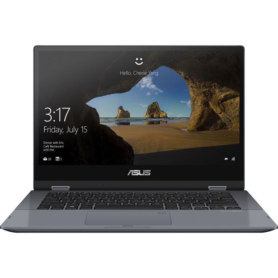 Asus VivoBook Flip 14 TP412 TP412FA-DB72T 14" Touchscreen Convertible Notebook - Intel Core i7 8th Gen i7-8565U - 8 GB - 512 GB SSD - Star Gray Metal
