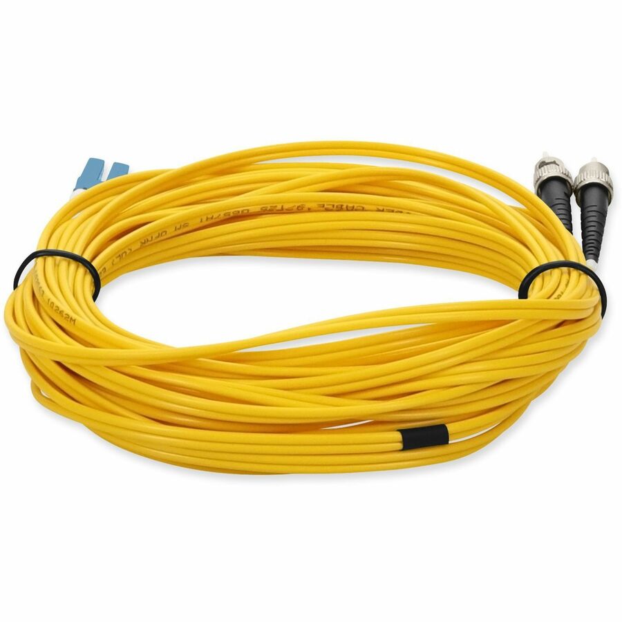 AddOn 7m ST (Male) to LC (Male) Yellow OS2 Duplex Fiber OFNR (Riser-Rated) TAA Compliant Patch Cable