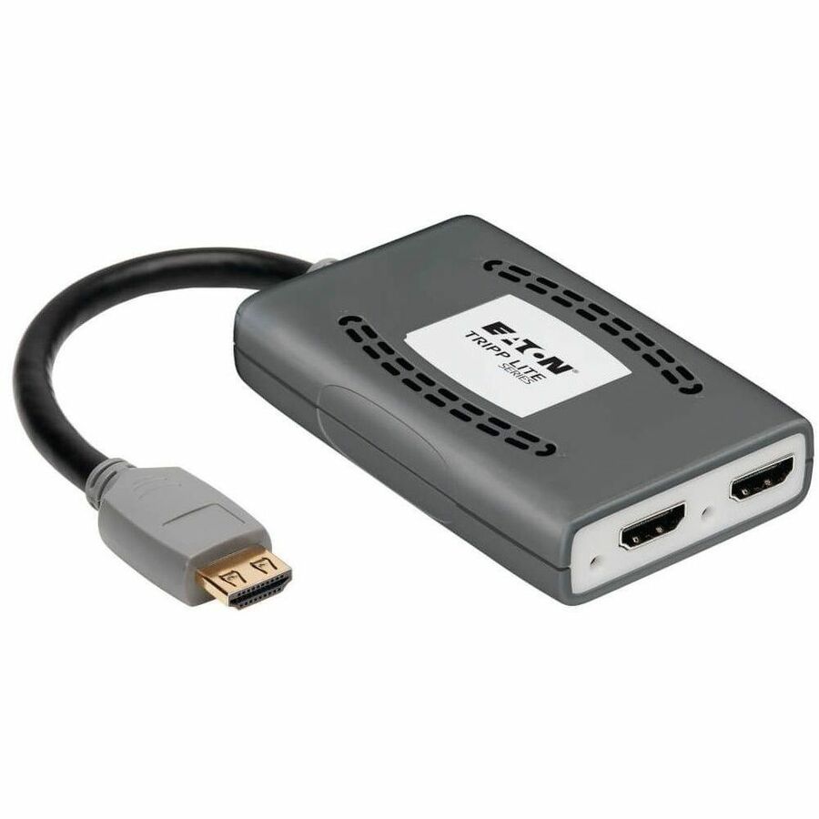 Eaton Tripp Lite Series 2-Port HDMI Splitter - 4K @ 60 Hz, 4:4:4, Multi-Resolution Support, HDR, HDCP 2.2, USB Powered, TAA