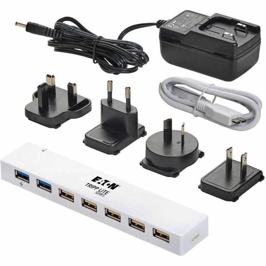 Eaton Tripp Lite Series 7-Port USB 3.x (5Gbps) / USB 2.0 Combo Hub - USB Charging, 2 USB 3.x & 5 USB 2.0 Ports