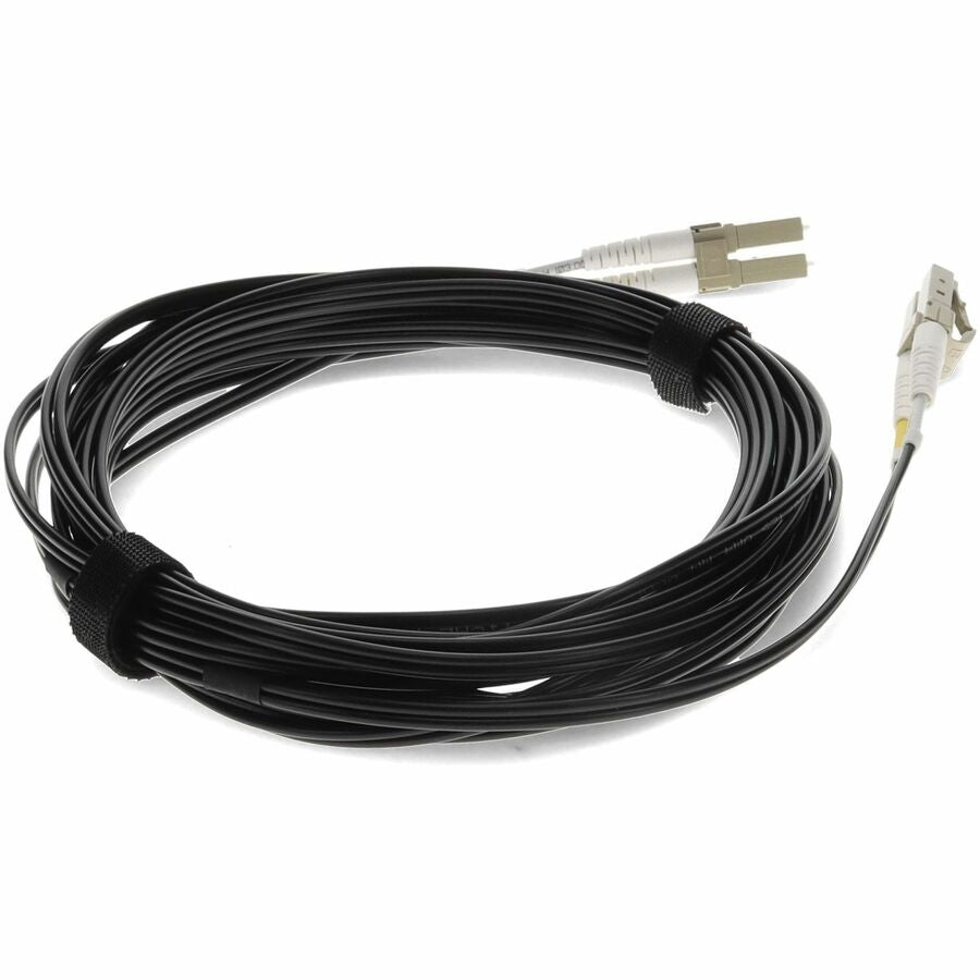 AddOn 3m LC (Male) to LC (Male) Black OM4 Duplex Fiber OFNR (Riser-Rated) Patch Cable