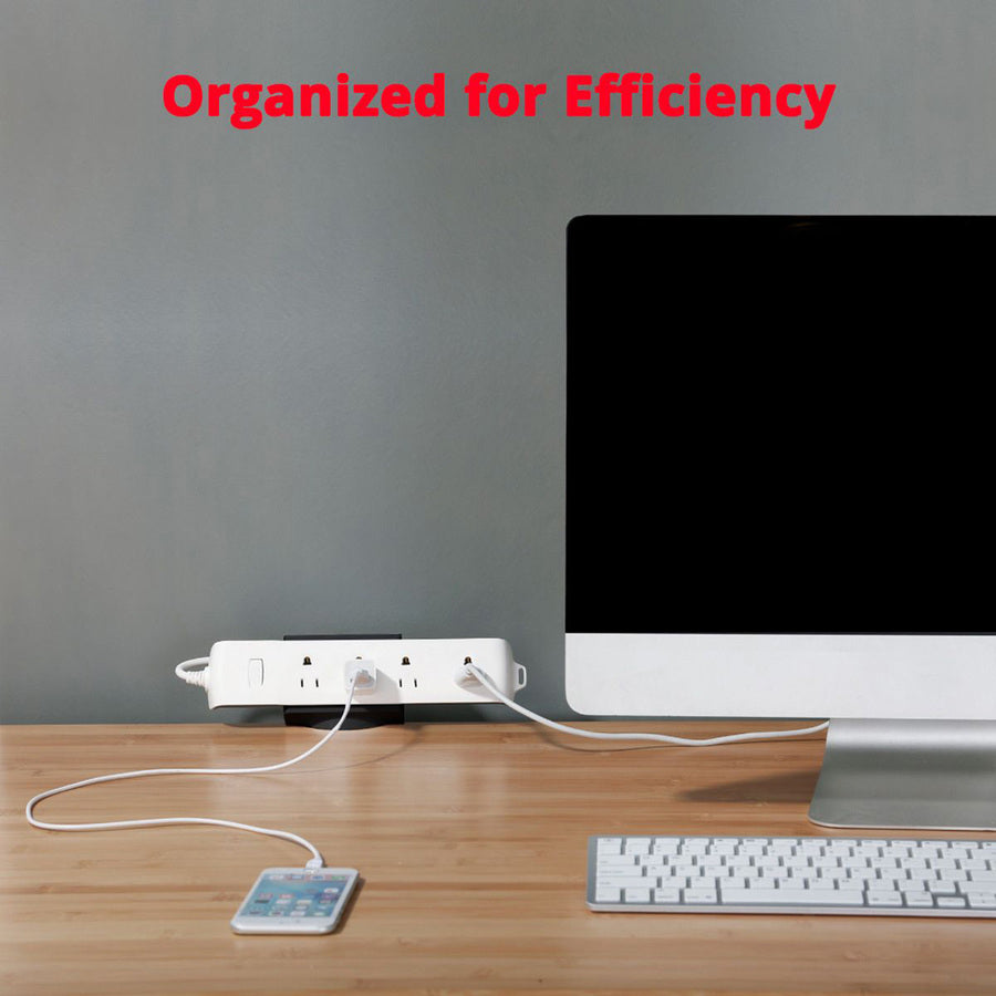 SIIG Powerstrip Clamp Holder with Adjustable Bracket - Black