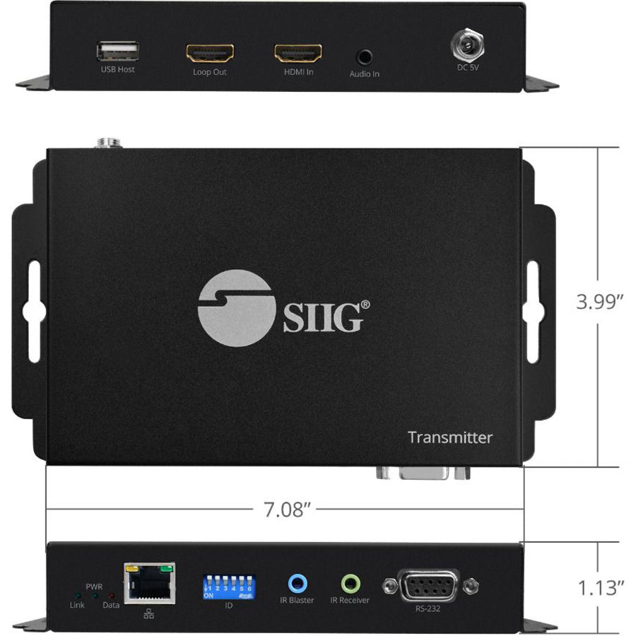 SIIG HDMI 2.0 4k@60Hz Over IP Matrix and Video Wall - Transmitter