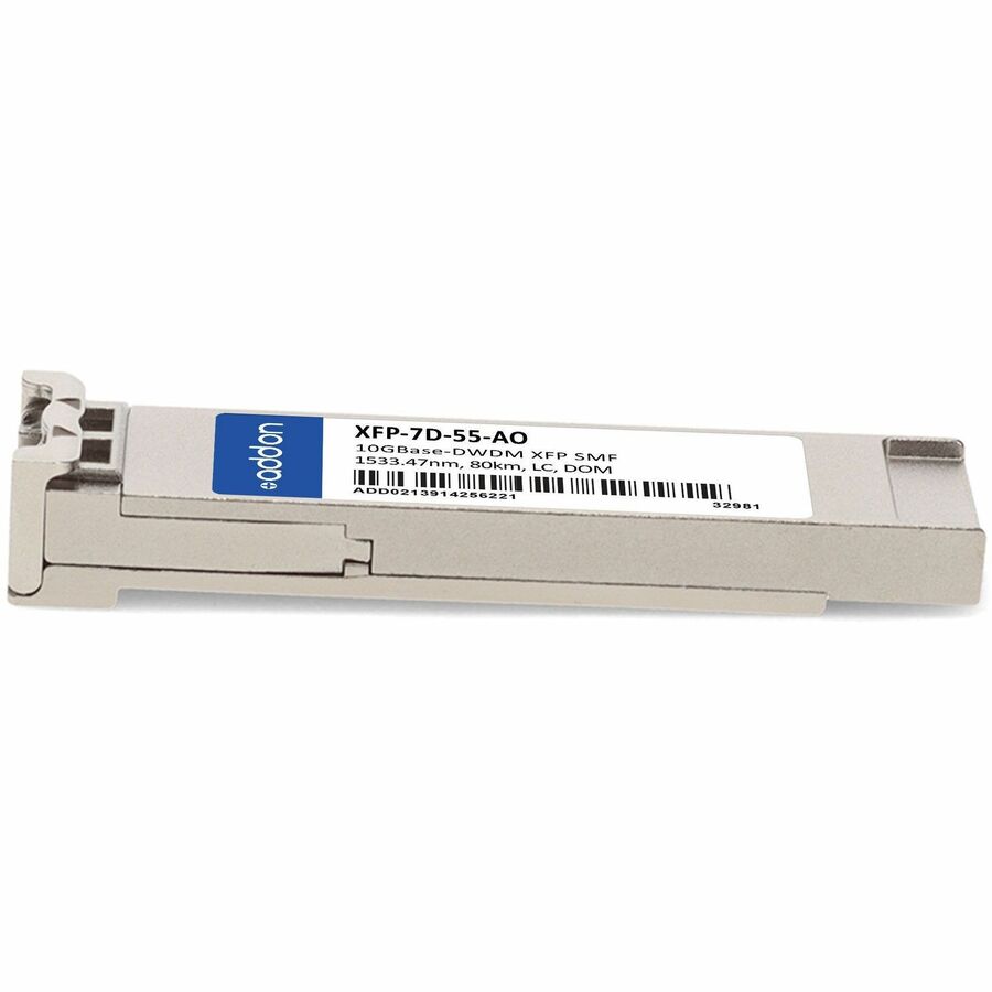 AddOn Rad XFP-7D-55 Compatible TAA Compliant 10GBase-DWDM XFP Transceiver (SMF, 1533.47nm, 80km, LC, DOM)