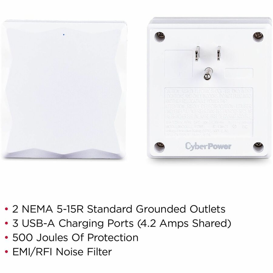 CyberPower P2WU Professional 2 - Outlet Surge with 500 J