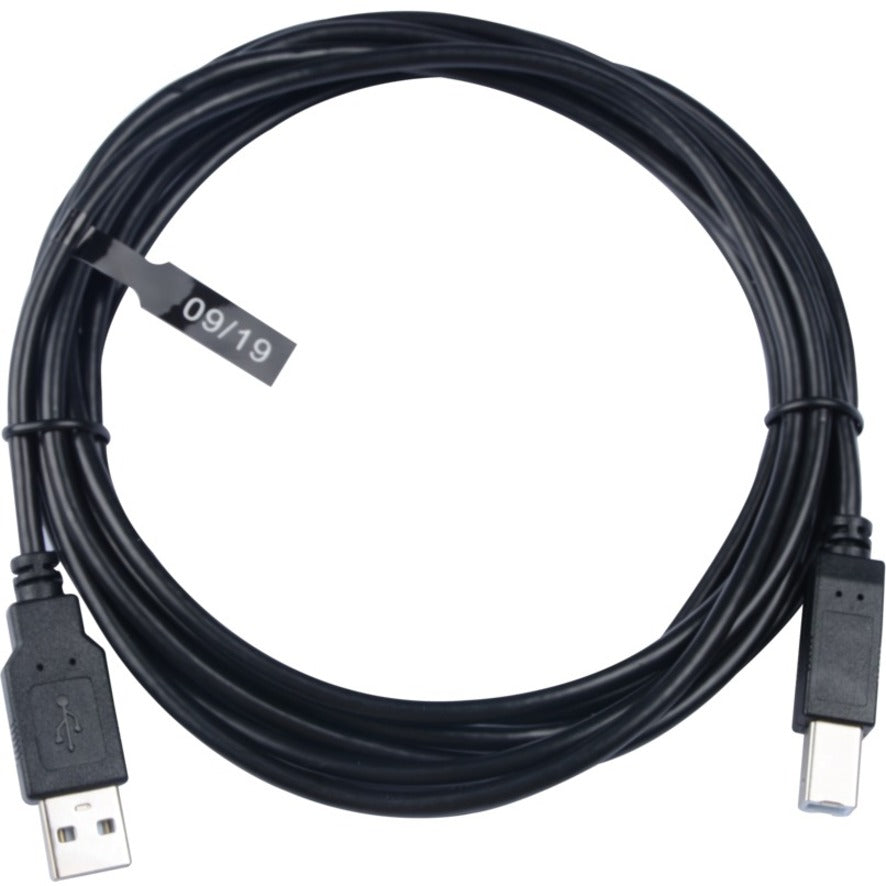 V7 USB A Male to USB B Male Cable USB 2.0 480 Mbps 3m/10ft Black