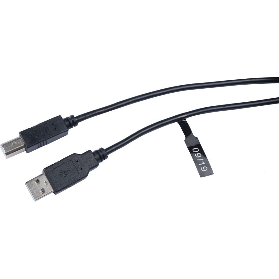 V7 USB A Male to USB B Male Cable USB 2.0 480 Mbps 3m/10ft Black