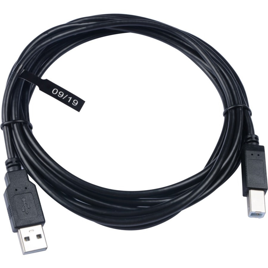 V7 USB A Male to USB B Male Cable USB 2.0 480 Mbps 3m/10ft Black