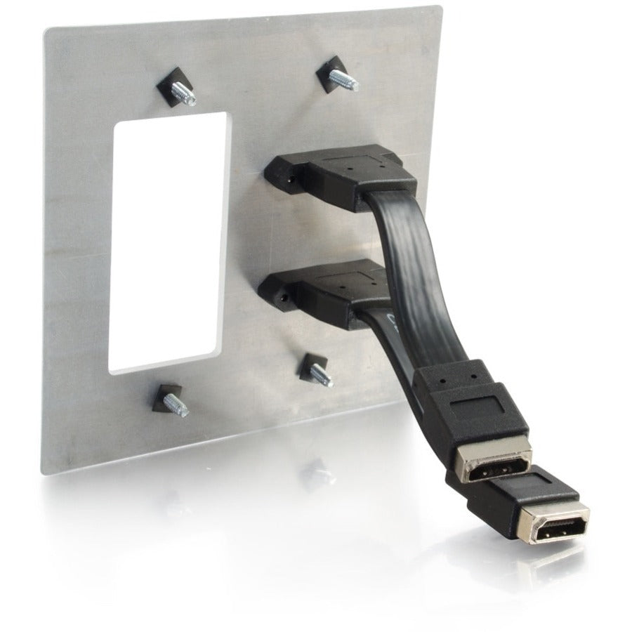 DOUBLE HDMI + DECORA WALL PLATE