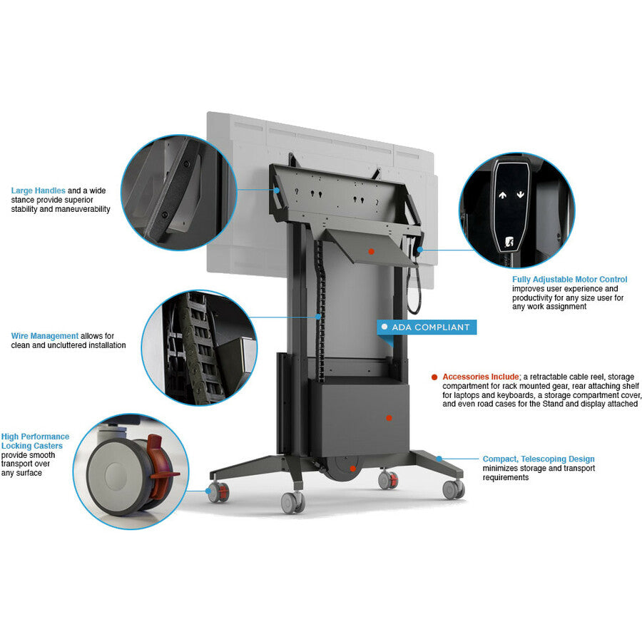 Salamander Designs X-Large Electric Lift Mobile Display Stand