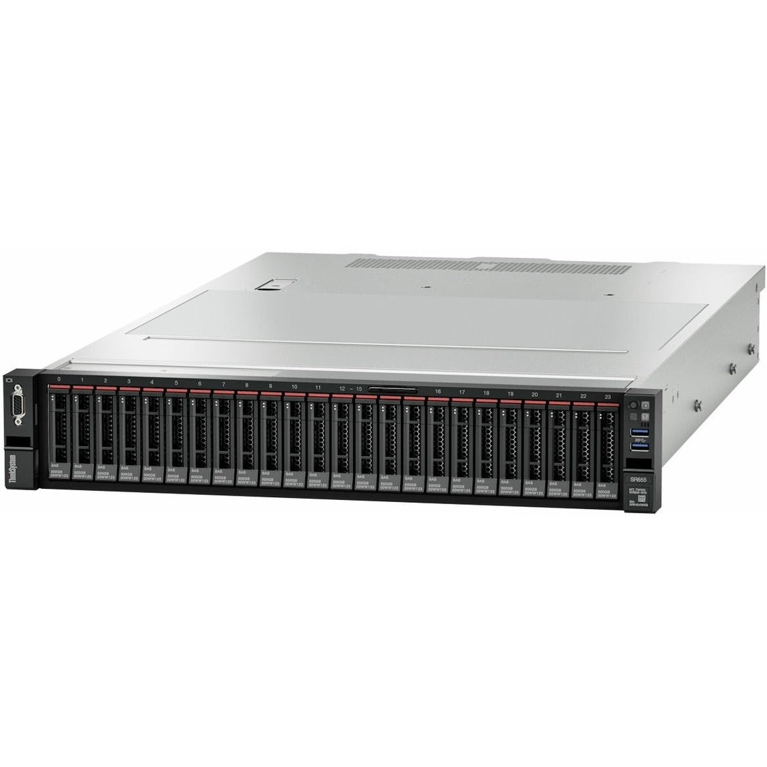 Lenovo ThinkSystem SR655 7Z01A03LNA 2U Rack Server - 1 EPYC 7702P 2 GHz - 32 GB RAM - Serial ATA Controller