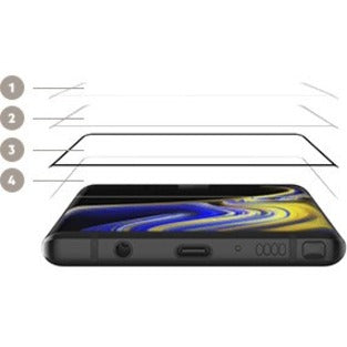 Belkin ScreenForce TemperedCurve Screen Protector for Samsung Galaxy Note Transparent, Black