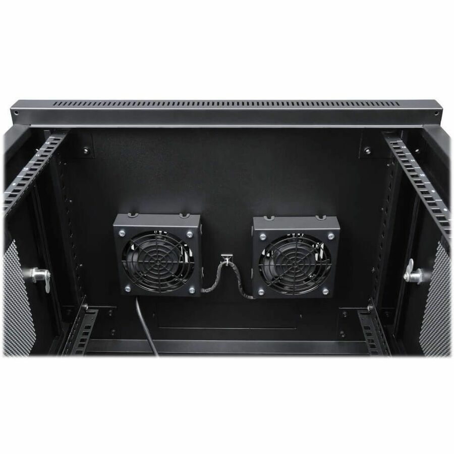 Eaton Tripp Lite Series SmartRack Wall-Mount Roof Fan Kit - Dual 230V High-Performance Fans, 210 CFM, 3 ft. (0.91 m) Cord, C14 Input