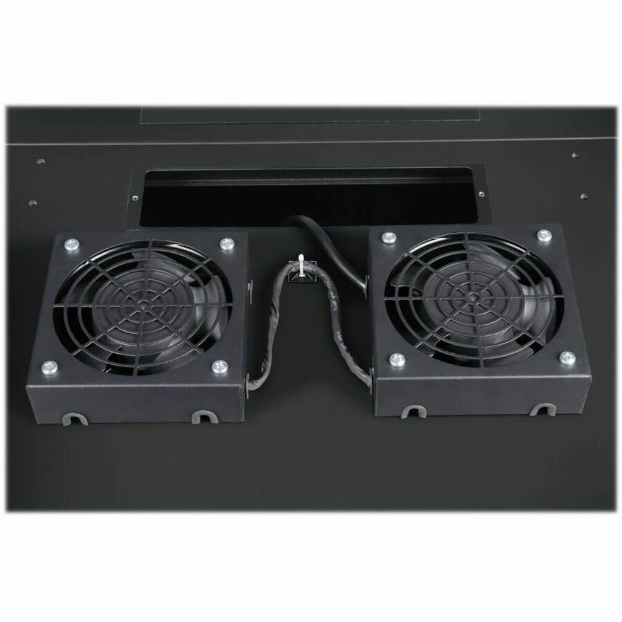 Eaton Tripp Lite Series SmartRack Wall-Mount Roof Fan Kit - Dual 230V High-Performance Fans, 210 CFM, 3 ft. (0.91 m) Cord, C14 Input