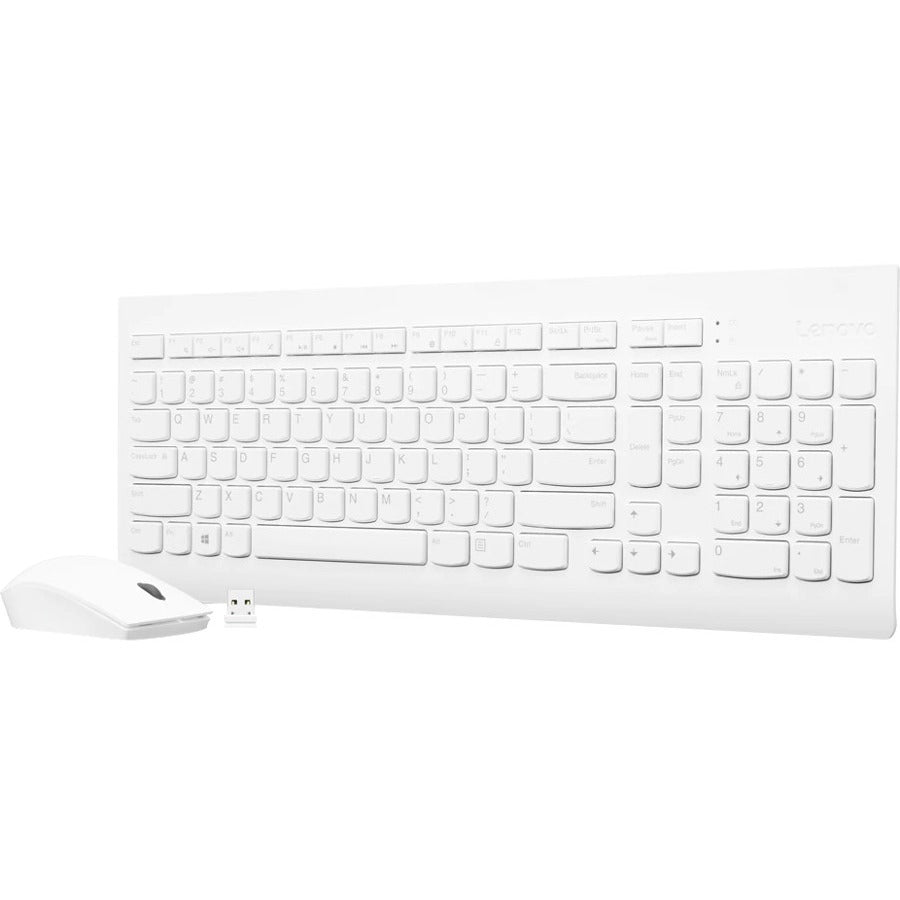 Lenovo 510 Wireless Combo Keyboard & Mouse (White) - US English (103P)