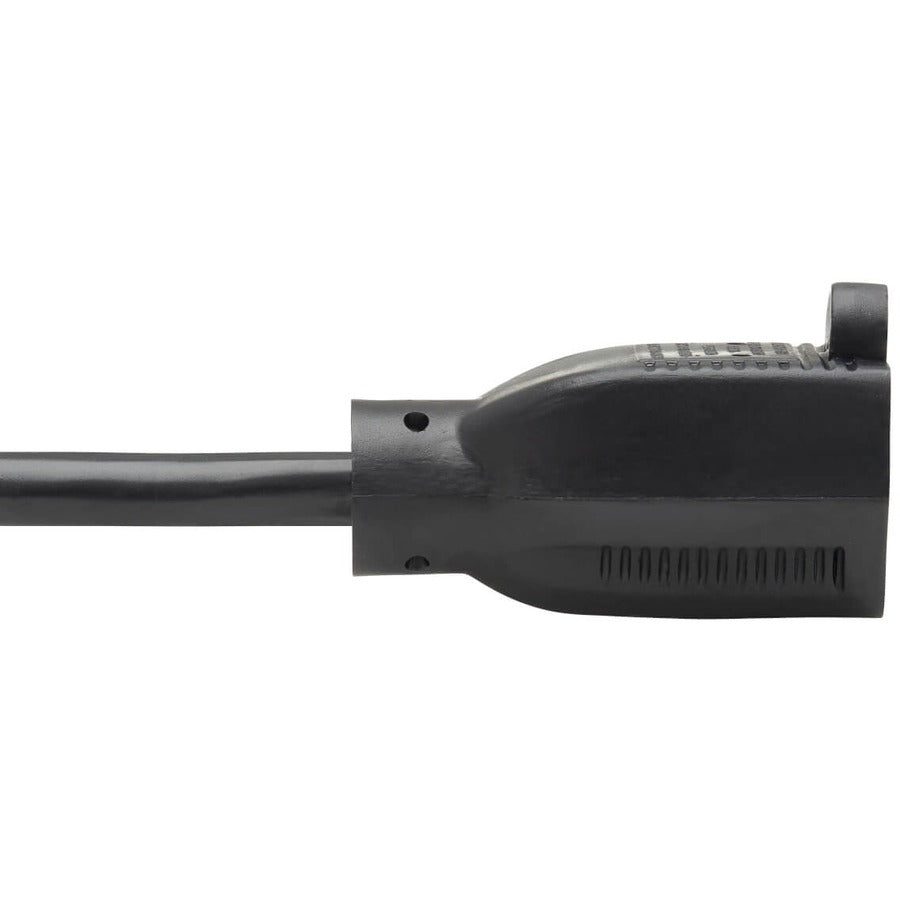 Eaton Tripp Lite Series Power Extension Cord, Right-Angle 5-15P to 5-15R, 13A, 120V, 16 AWG, 3 ft. (0.91 m), Black