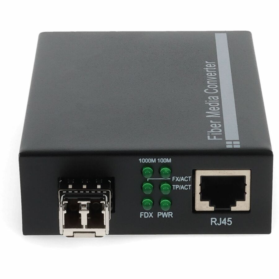 AddOn 10/100/1000Base-TX(RJ-45) to 1000Base-SX(LC) MMF 850nm 550m Mini Media Converter