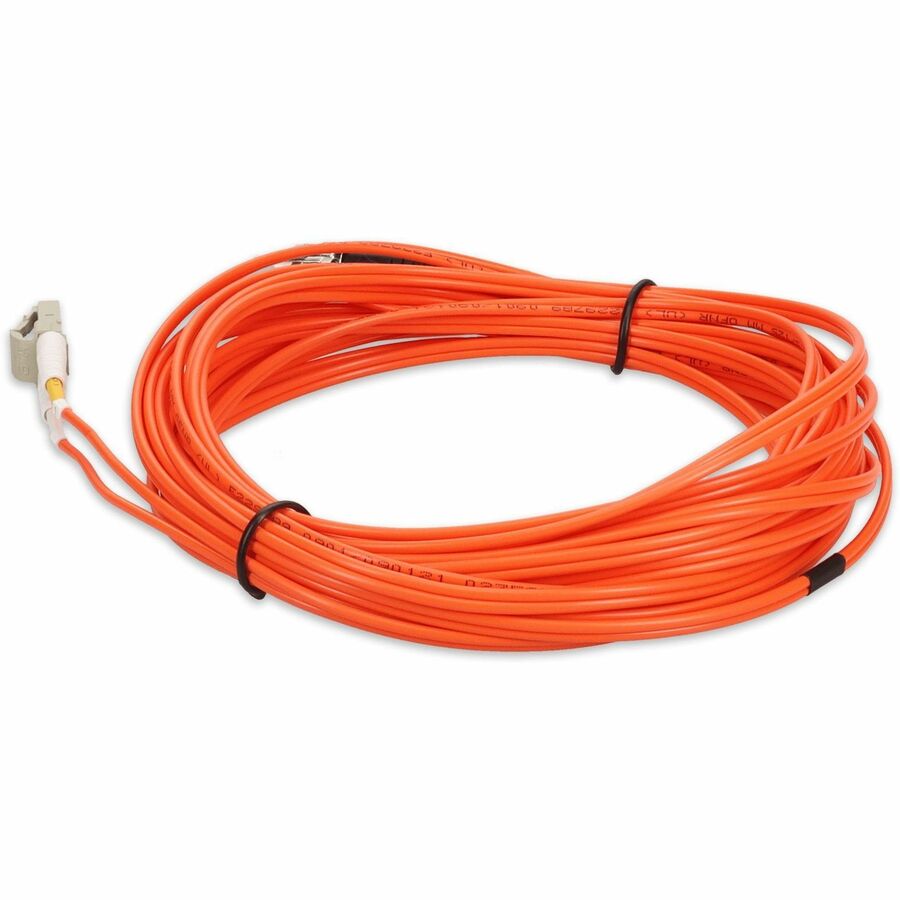 AddOn 5m LC (Male) to LC (Male) Straight Orange OM1 Duplex OFNR (Riser-Rated) Fiber TAA Compliant Patch Cable