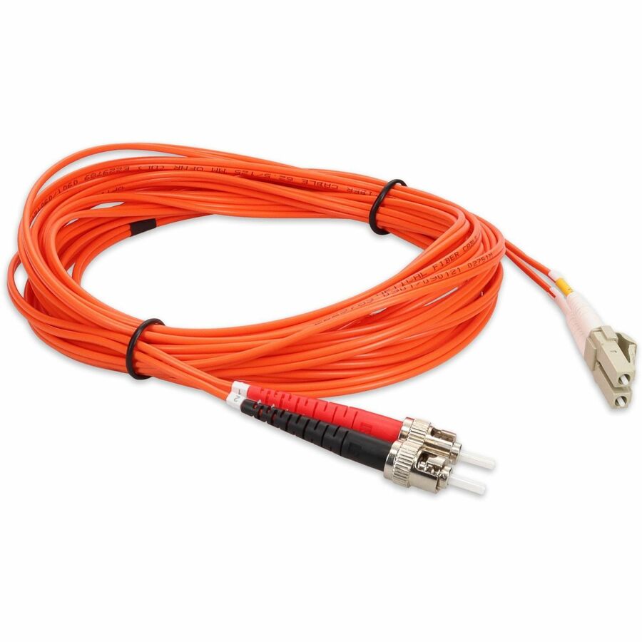 AddOn 5m LC (Male) to LC (Male) Straight Orange OM1 Duplex OFNR (Riser-Rated) Fiber TAA Compliant Patch Cable