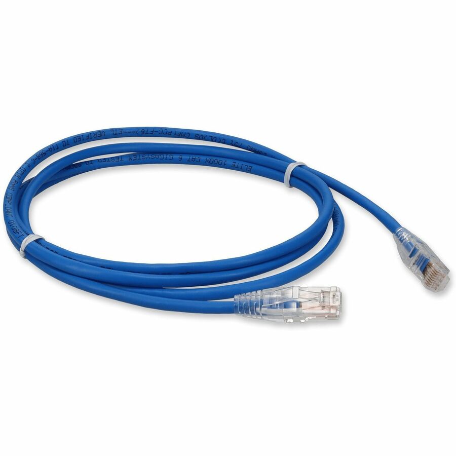 AddOn 4ft RJ-45 (Male) to RJ-45 (Male) Blue Cat6 Straight UTP Plenum-Rated TAA Compliant Copper Patch Cable