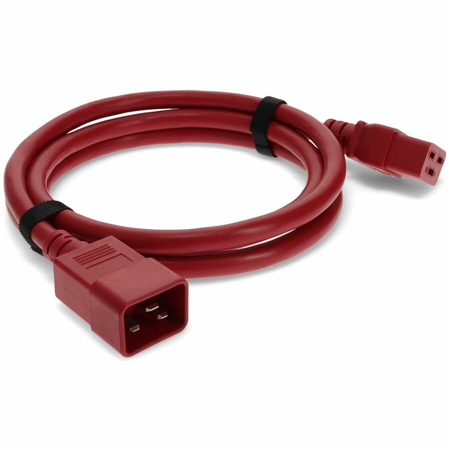 7FT C20 C19 12 AWG RED PWR CBL