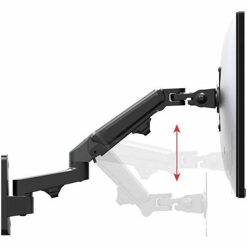 Workstream 36082 Wall Mount for Monitor - Black - Landscape/Portrait
