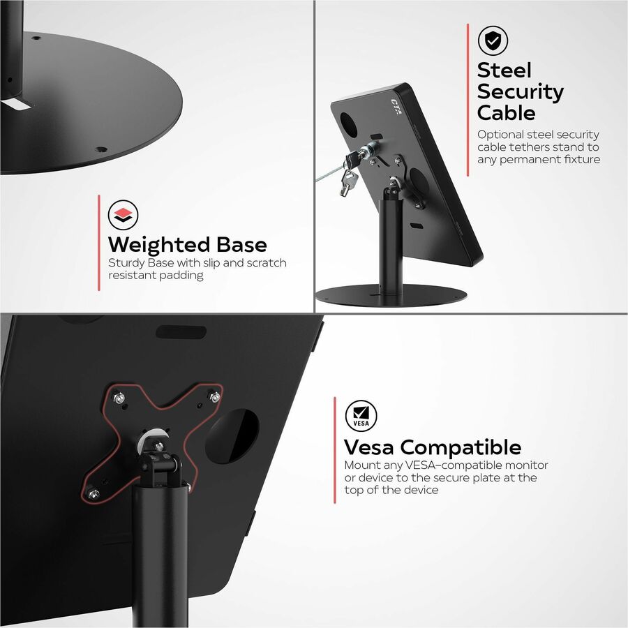 CTA Digital Hyperflex Security Kiosk Stand w/ Enclosure for iPad 10th Gen & More