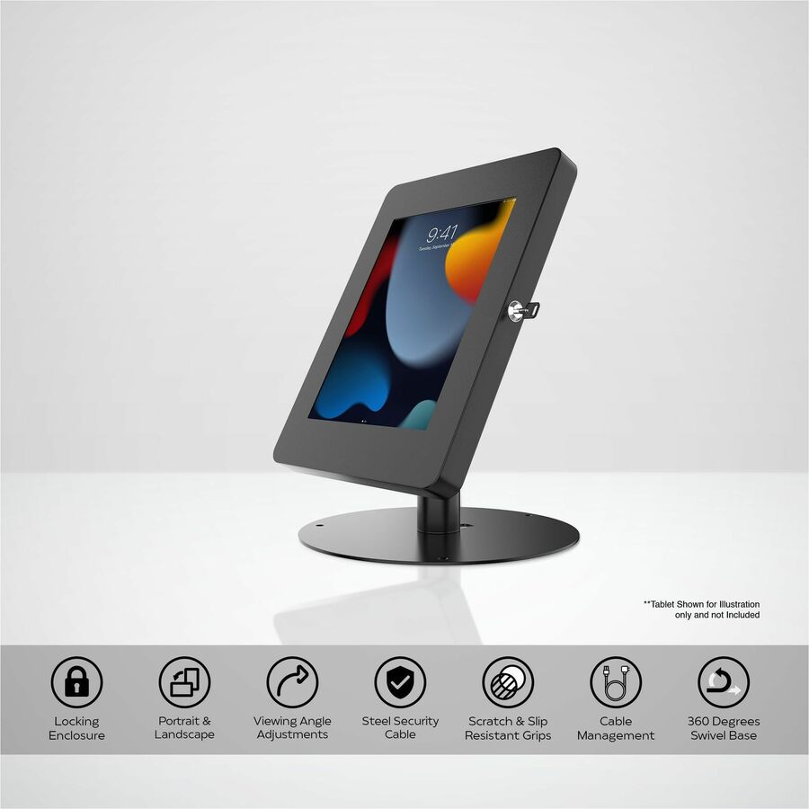 CTA Digital Hyperflex Security Kiosk Stand w/ Enclosure for iPad 10th Gen & More