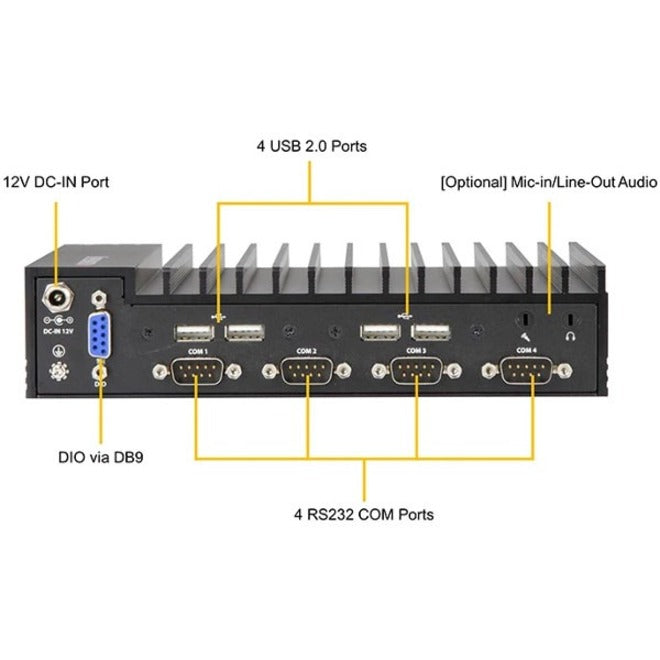 Supermicro SuperServer E100-9W-H Box PC Server - 1 Core i7 i7-8665UE - Serial ATA/600 Controller