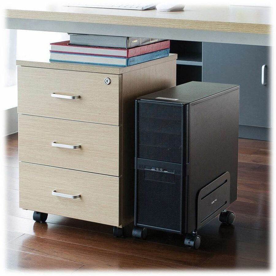 Eaton Tripp Lite Series Mobile CPU Caddy for Computer Towers - Width Adjustable, Locking Casters, Black