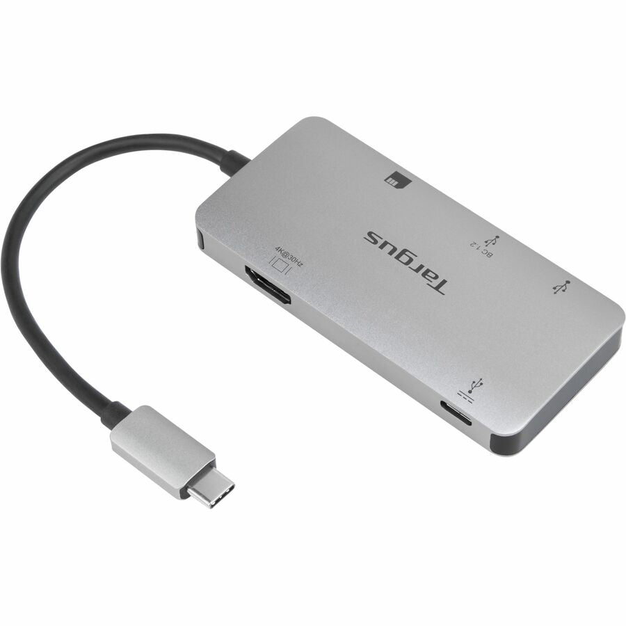 Targus USB-C Multi-Port Single Video Adapter and Card Reader with 100W PD Pass-Thru