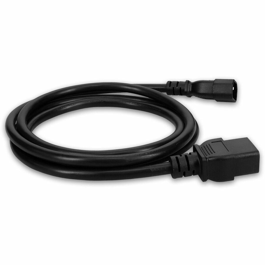 AddOn 6ft C14 Male to C19 Female 14AWG 100-250V at 15A Black Power Cable