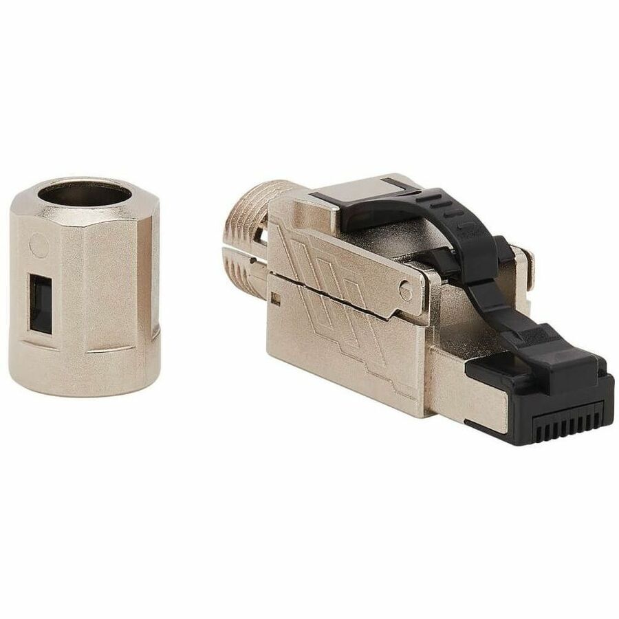 Eaton Tripp Lite Series Cat6a RJ45 Plug - MPTL, Shielded, 100W High-Power PoE & PoE++, Zinc Die-Cast, Black, TAA