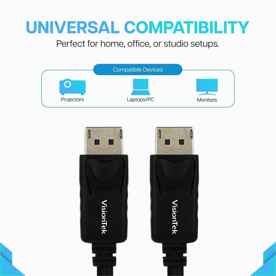VisionTek DisplayPort to DisplayPort 1.4 2 Meter Cable