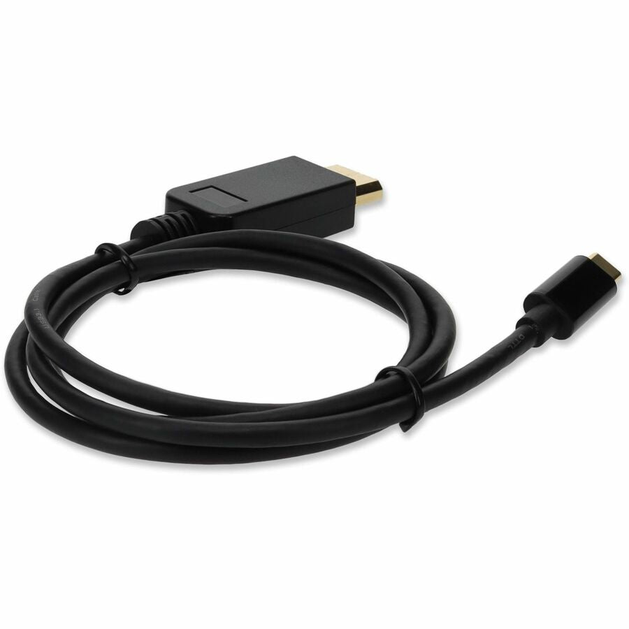 AddOn 3ft USB 3.1 (C) Male to DisplayPort Male Black Cable
