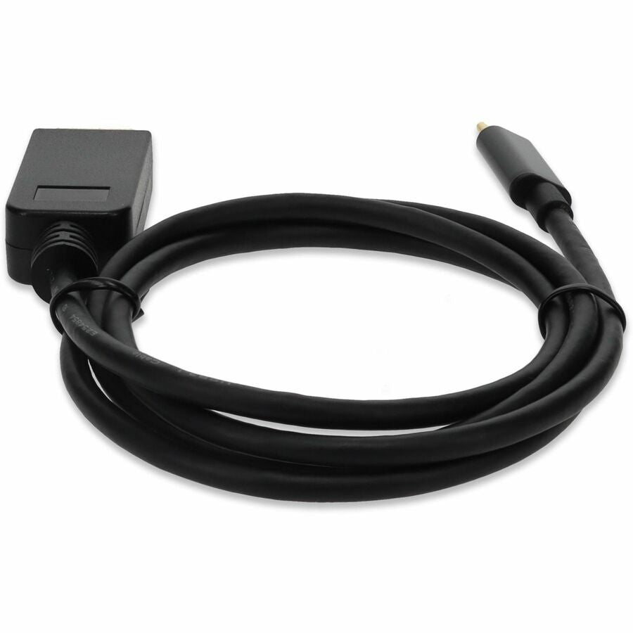 AddOn 3ft USB 3.1 (C) Male to DisplayPort Male Black Cable