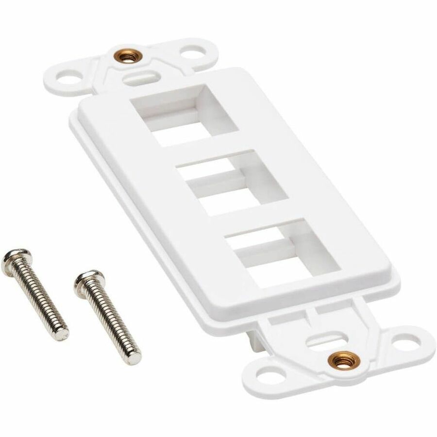 Eaton Tripp Lite Series Center Plate Insert, Decora Style - Vertical, 3 Ports, TAA