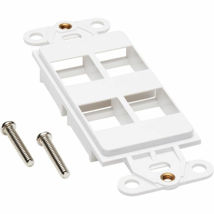 Eaton Tripp Lite Series Center Plate Insert, Decora Style - Vertical, 4 Ports, TAA