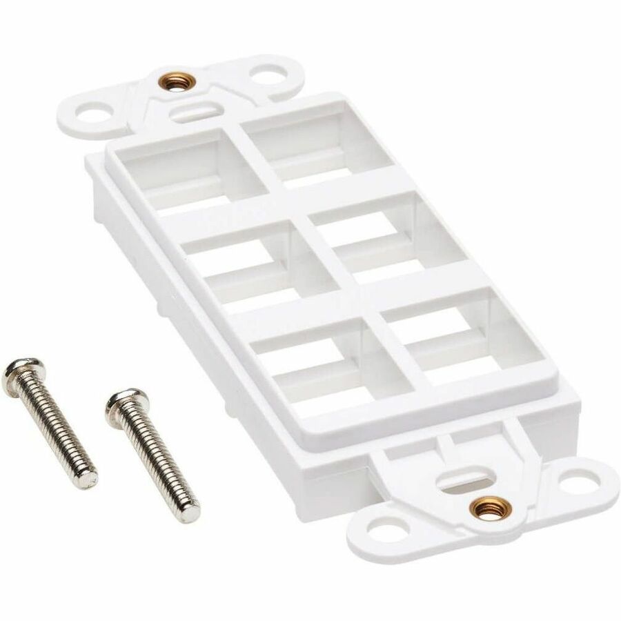 Eaton Tripp Lite Series Center Plate Insert, Decora Style - Vertical, 6 Ports, TAA