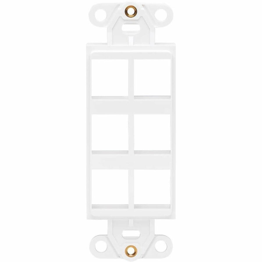 Eaton Tripp Lite Series Center Plate Insert, Decora Style - Vertical, 6 Ports, TAA