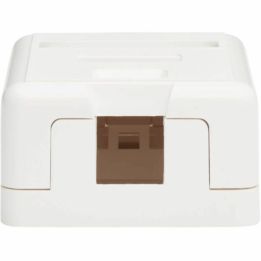 Eaton Tripp Lite Series Surface-Mount Box for Keystone Jack - 1 Port, White, TAA