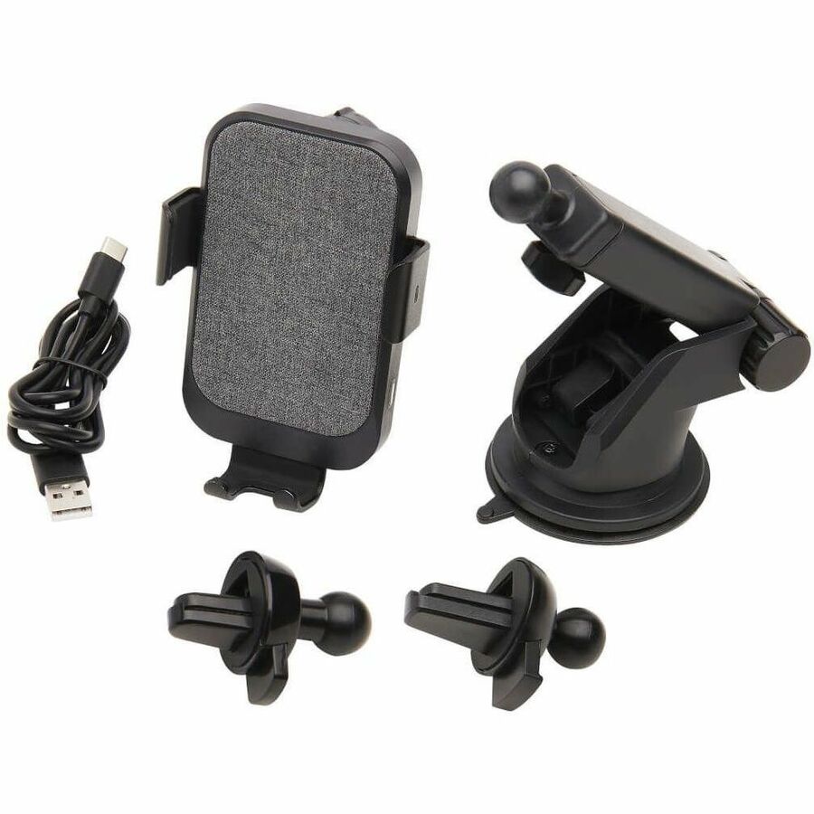 Eaton Tripp Lite Series Wireless Car Charger - 15W Fast Charging, USB-C, Apple and Samsung Compatible, Windshield/Dash/Vent Phone Holder