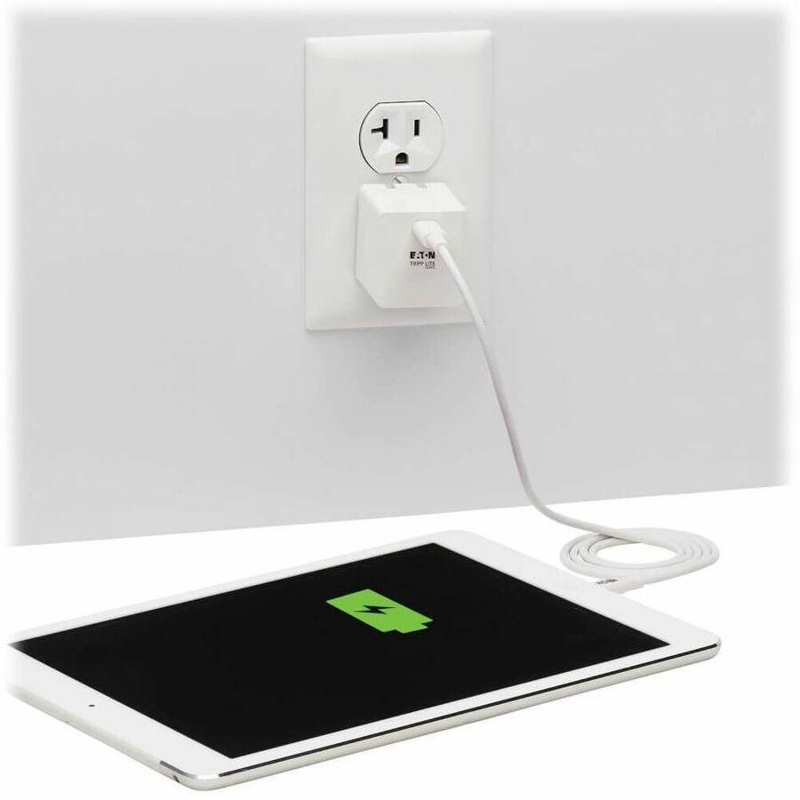 Eaton Tripp Lite Series 40W Compact USB-C Wall Charger - GaN Technology, USB-C Power Delivery 3.0