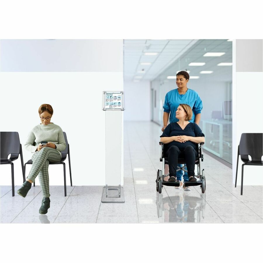 CTA Digital Premium Security Translucent Acrylic Stand for 10.2-inch iPad (7th/ 8th/ 9th Gen) & More