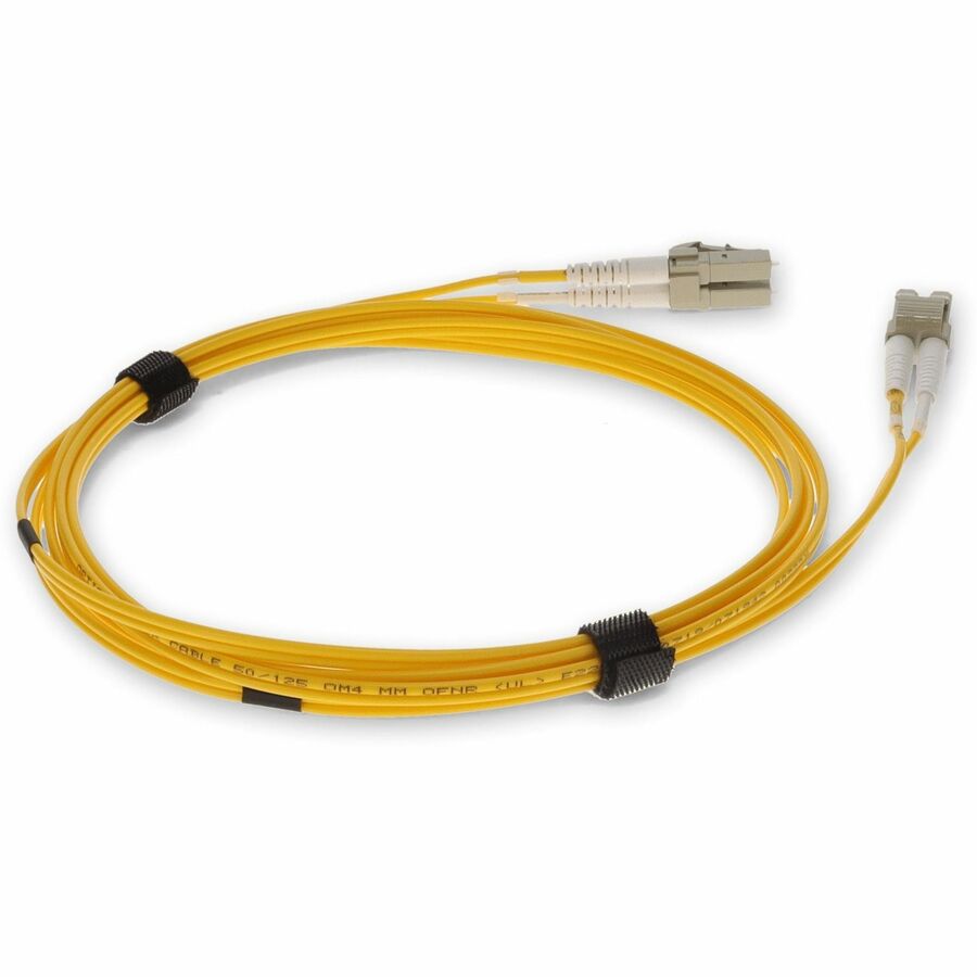 AddOn 3m LC (Male) to LC (Male) Yellow OM4 Duplex Fiber OFNR (Riser-Rated) Patch Cable