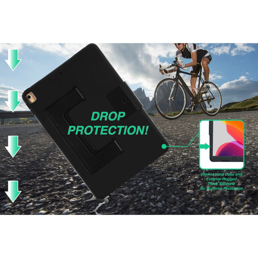 CTA Digital Security Case with Kickstand and Anti-Theft Cable for iPad 10.2 7th/ 8th/ 9th Gen