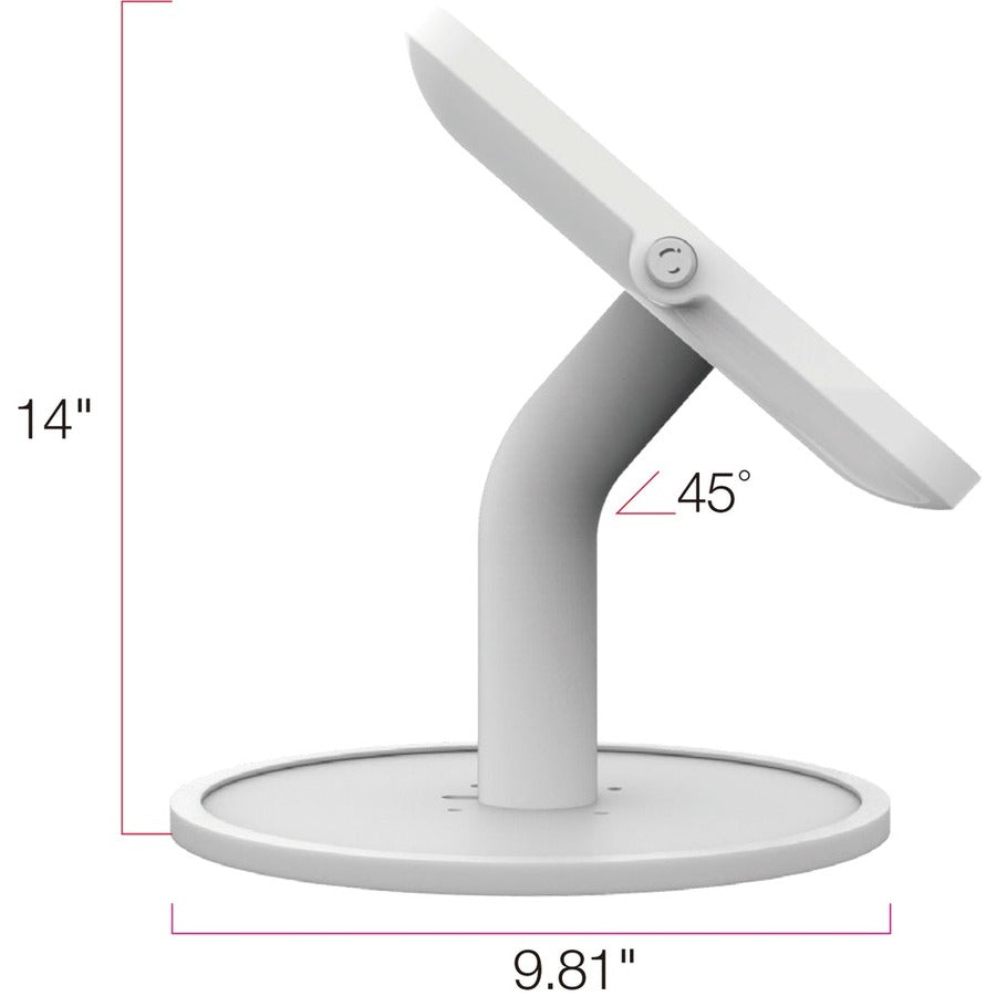 The Joy Factory Elevate II Countertop Kiosk for Galaxy Tab A 10.1 (2019) (White)