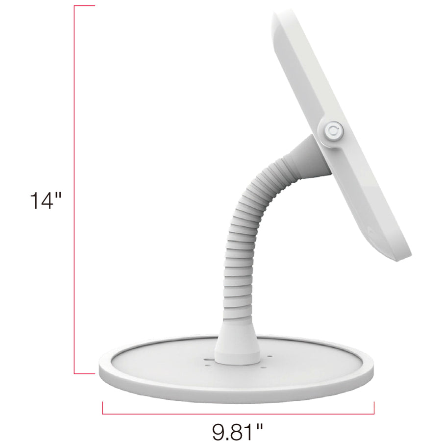 The Joy Factory Elevate II Flex Countertop Kiosk for Galaxy Tab A 10.1 (2019) (White)