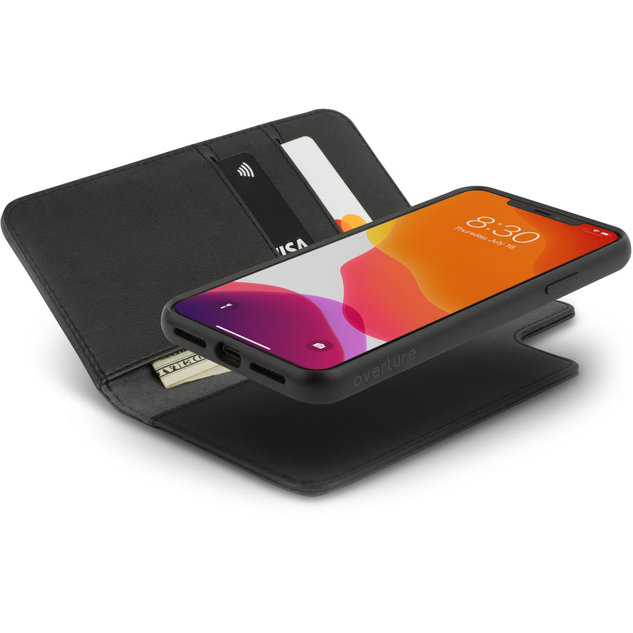 Moshi Overture Carrying Case (Flip) Apple iPhone 11 Pro Max Smartphone - Jet Black