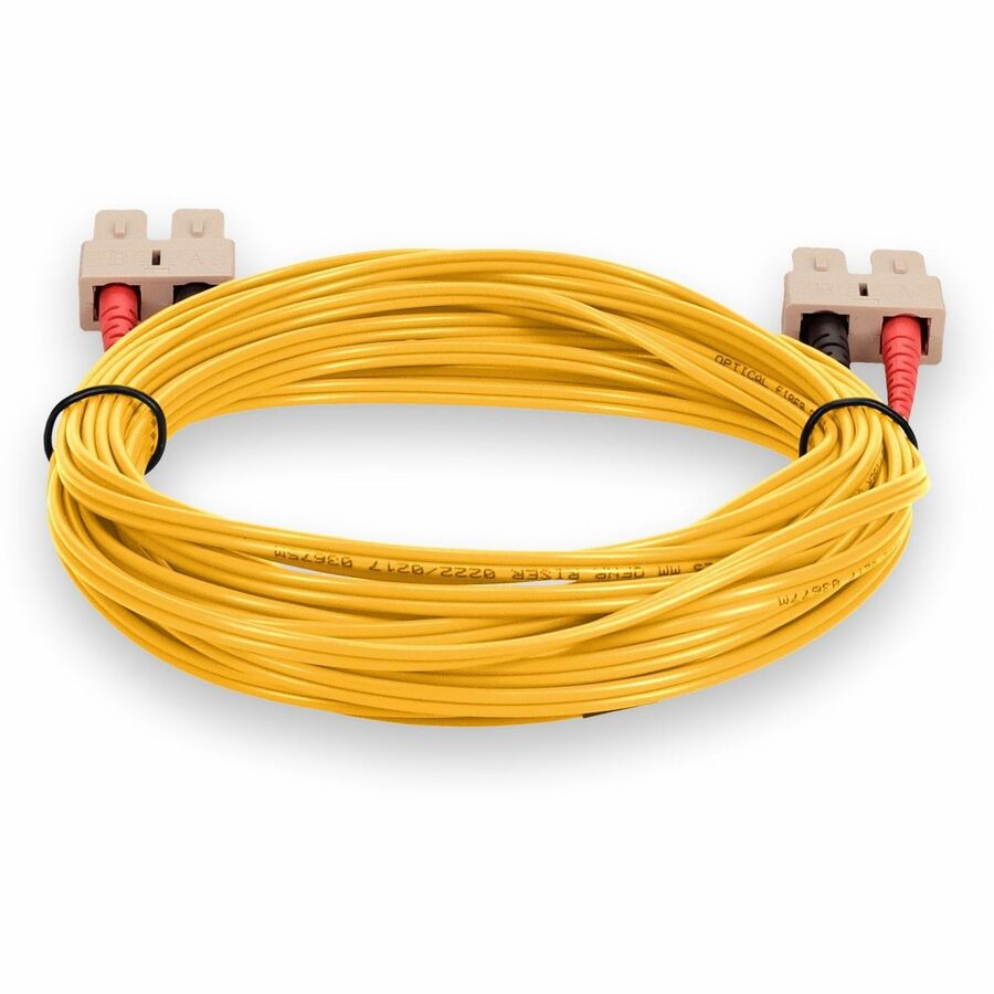 AddOn 5m SC (Male) to SC (Male) OM1 Yellow OFNR (Riser-rated) Fiber Patch Cable